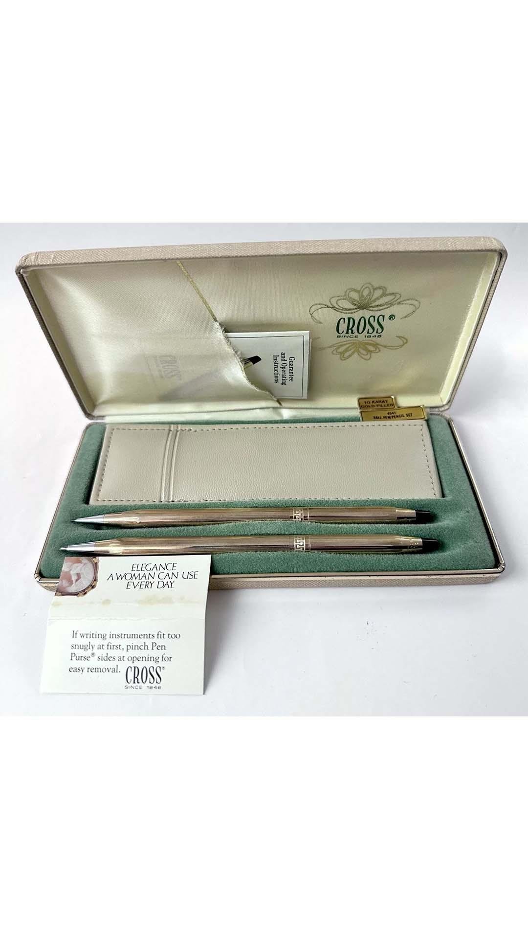 Cross Ladies 4541 10K Gold Ballpen + Mechanical Pen