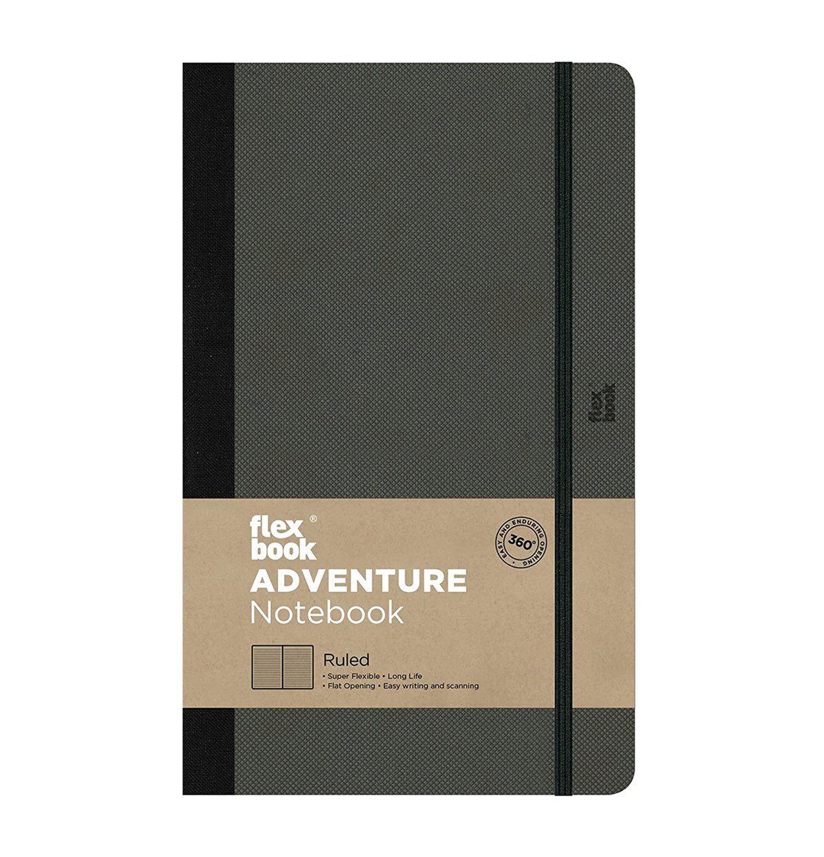 Flex Book 68 Özel Seri Adventure Esnek Notebook 13x21 Off-Black Çizgisiz 192 Sayfa 85gr