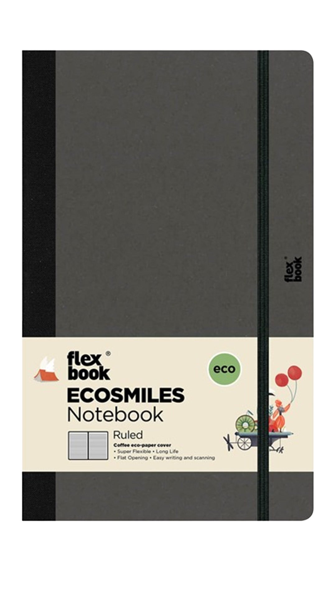 Flexbook Ecosmiles Coffee Çizgili Defter – 13 × 21 cm