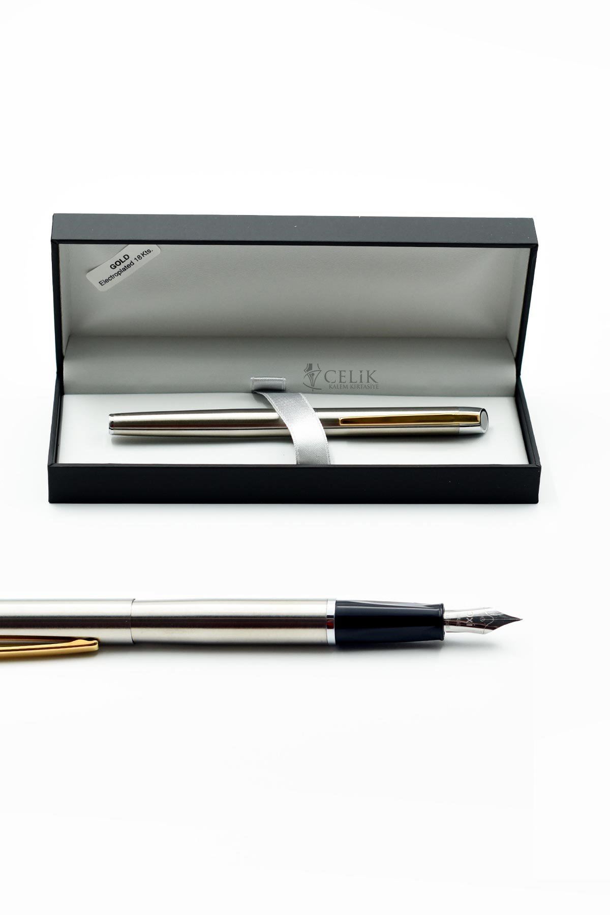 Inoxcrom Pure Serisi Mo Gold Clip Dolma Kalem