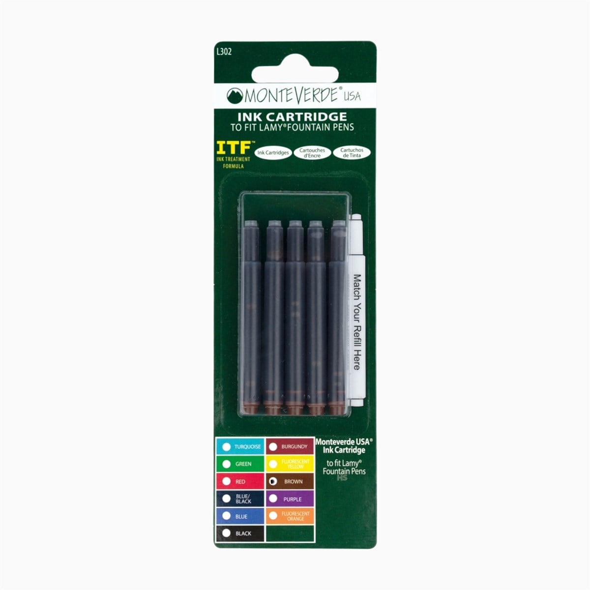 Monteverde Kartuş Serisi Lamy Kartuş Brown 5'li
