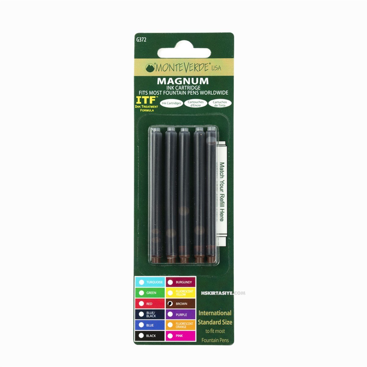 Monteverde Kartuş Serisi Magnum Kartuş Brown 5'li