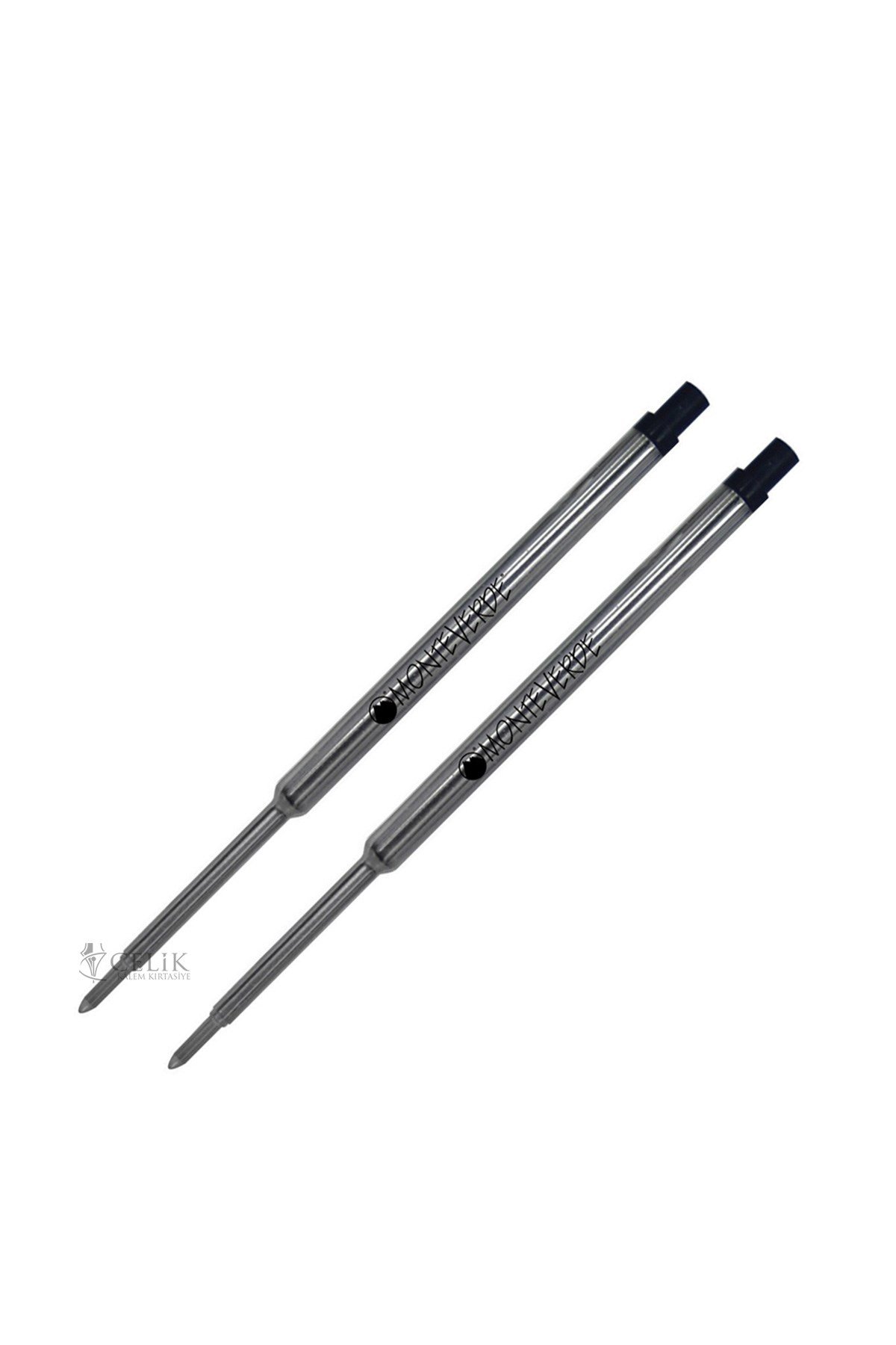 Monteverde Refil Serisi S132 Sheaffer Metal Siyah Tükenmez Kalem Yedek 2'li M Uç