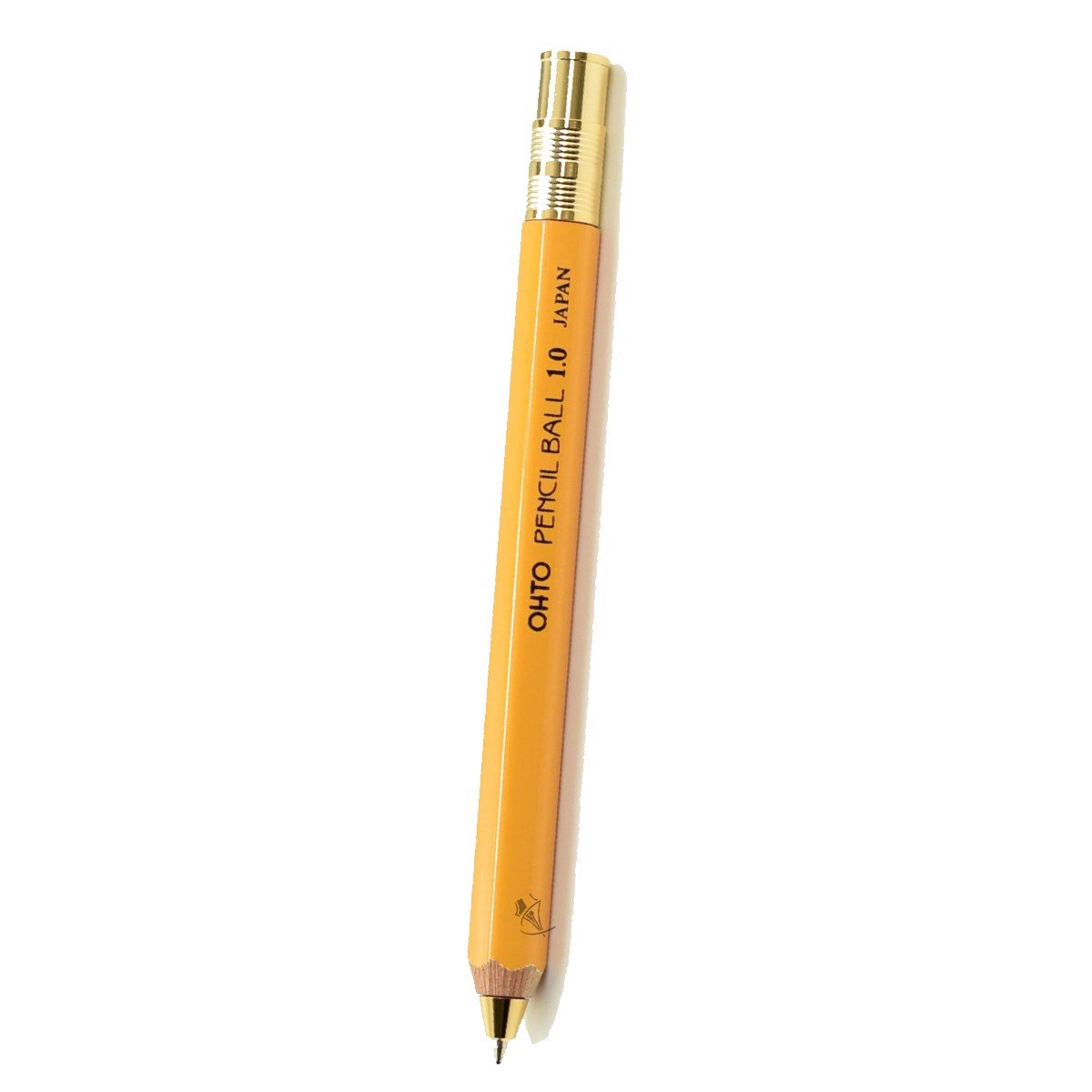 Ohto Pencil Ball 1.0 Wooden Serisi BP-680E-YL Sarı Tükenmez Kalem