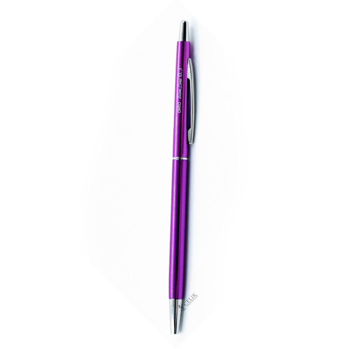 Ohto Slim Line Serisi NBP-5B3 Metalik Mor Tükenmez Kalem 0.3