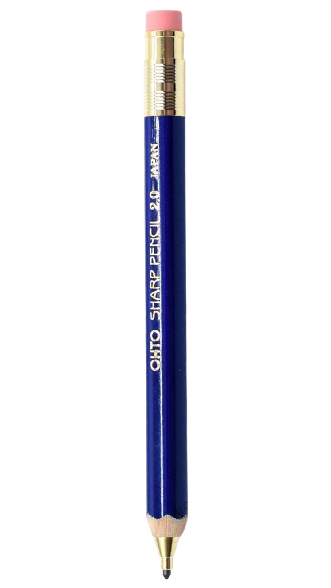 Ohto Wooden Serisi APS-680E  2.0 mm Uç Mavi Versatil Kalem