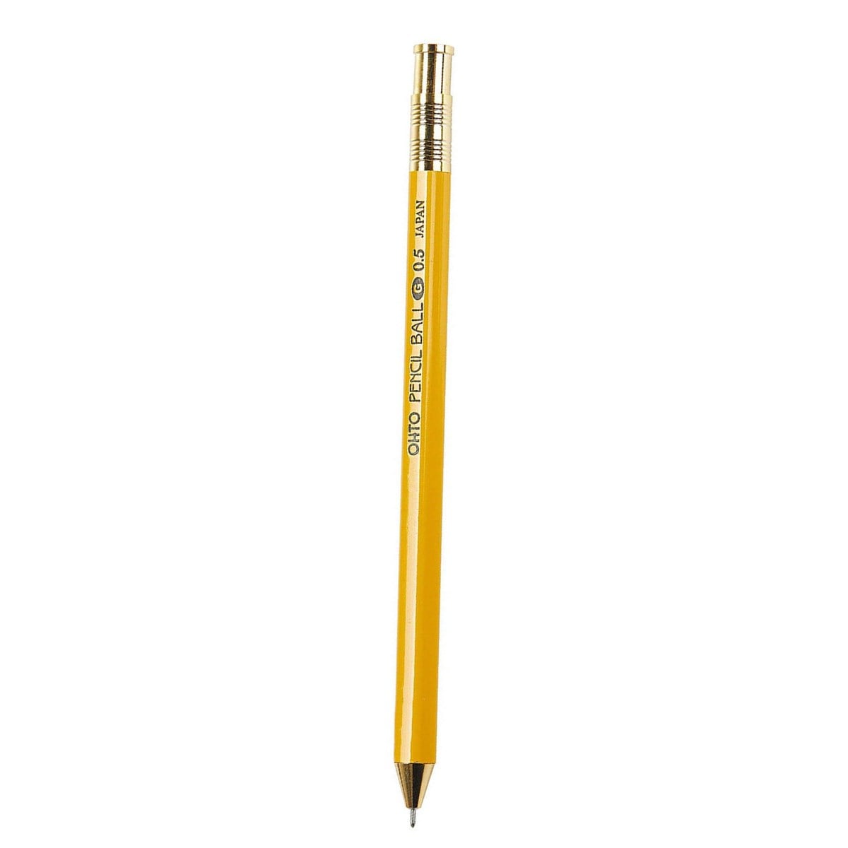 Ohto Wooden Serisi NKG-450E Sarı İğne Uçlu Roller Kalem 0.5