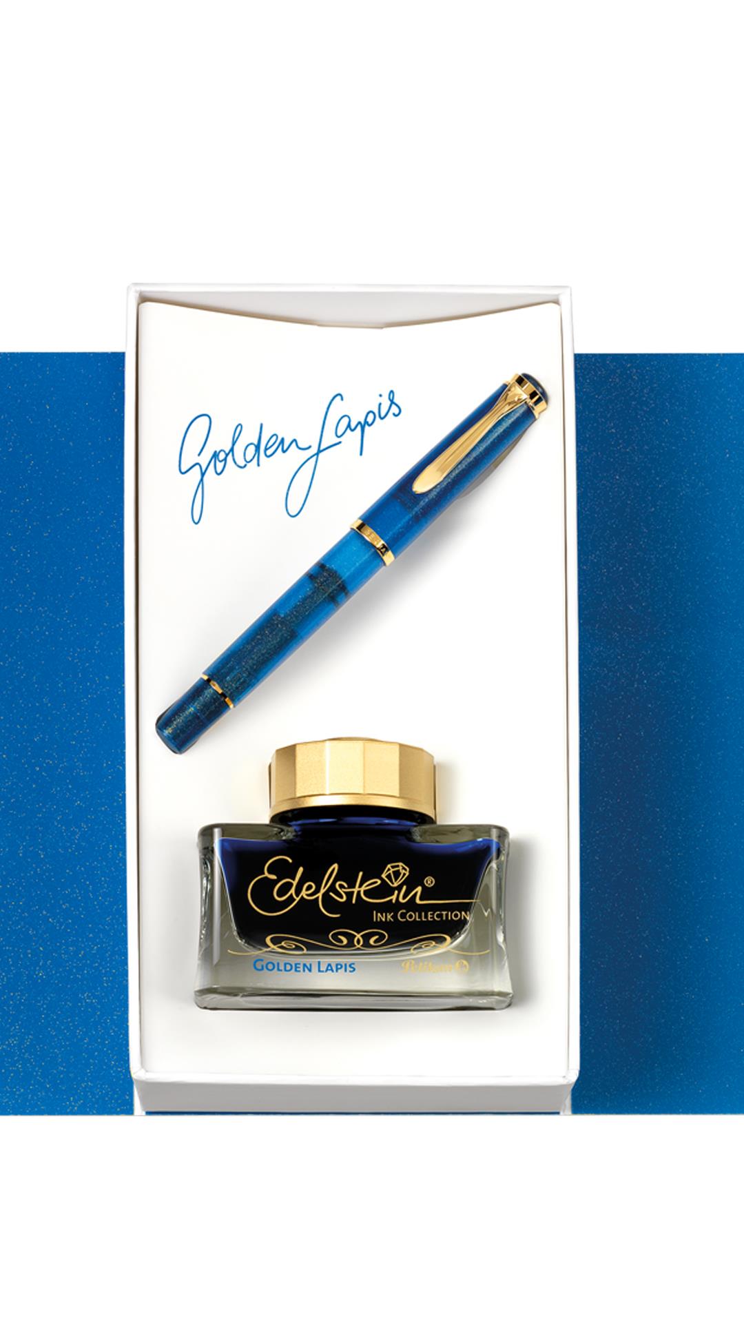 Pelikan Classic M200 Golden Lapis SET