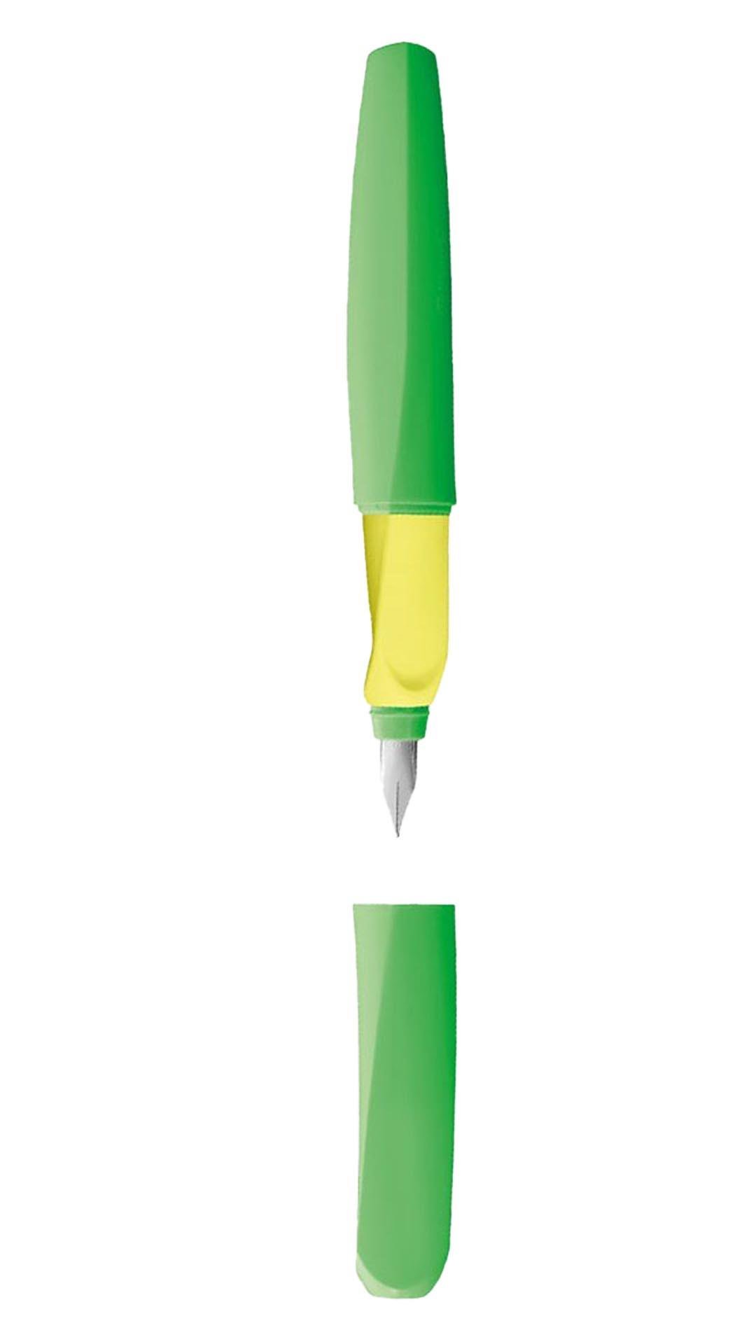 Pelikan P457 Twist Neon Green Fountain Pen with Blister