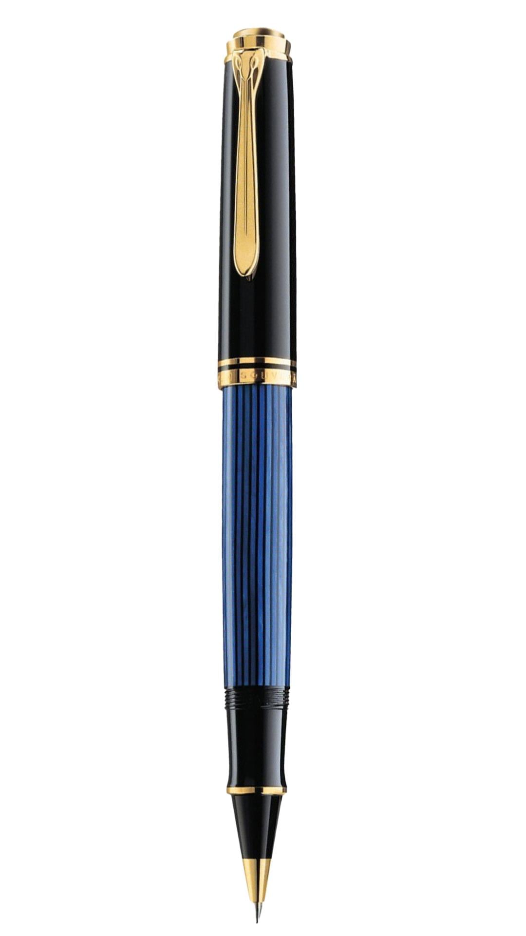 Pelikan Souveraen R800 Mavi Siyah Roller Kalem