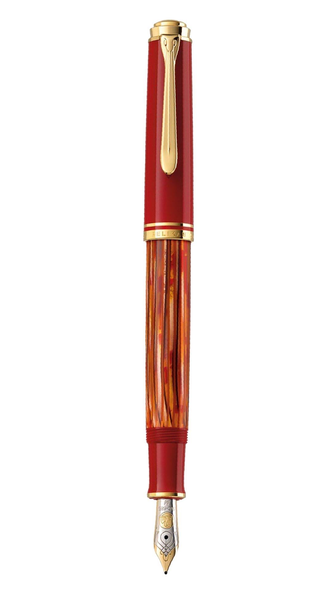 Pelikan Souveran M600 Tortoiseshell Red Fountain Pen
