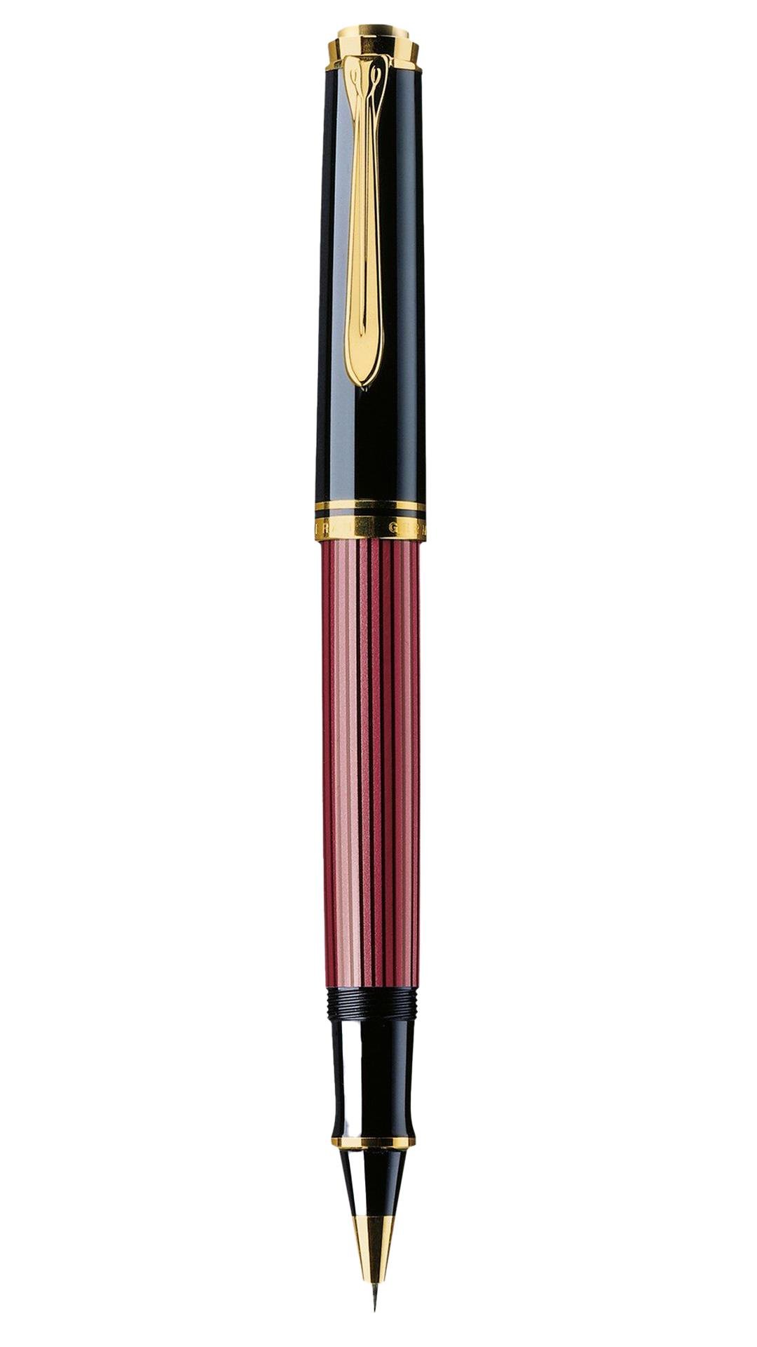 Pelikan Souveran Serisi R400 Bordo Siyah Sedefli Roller Kalem