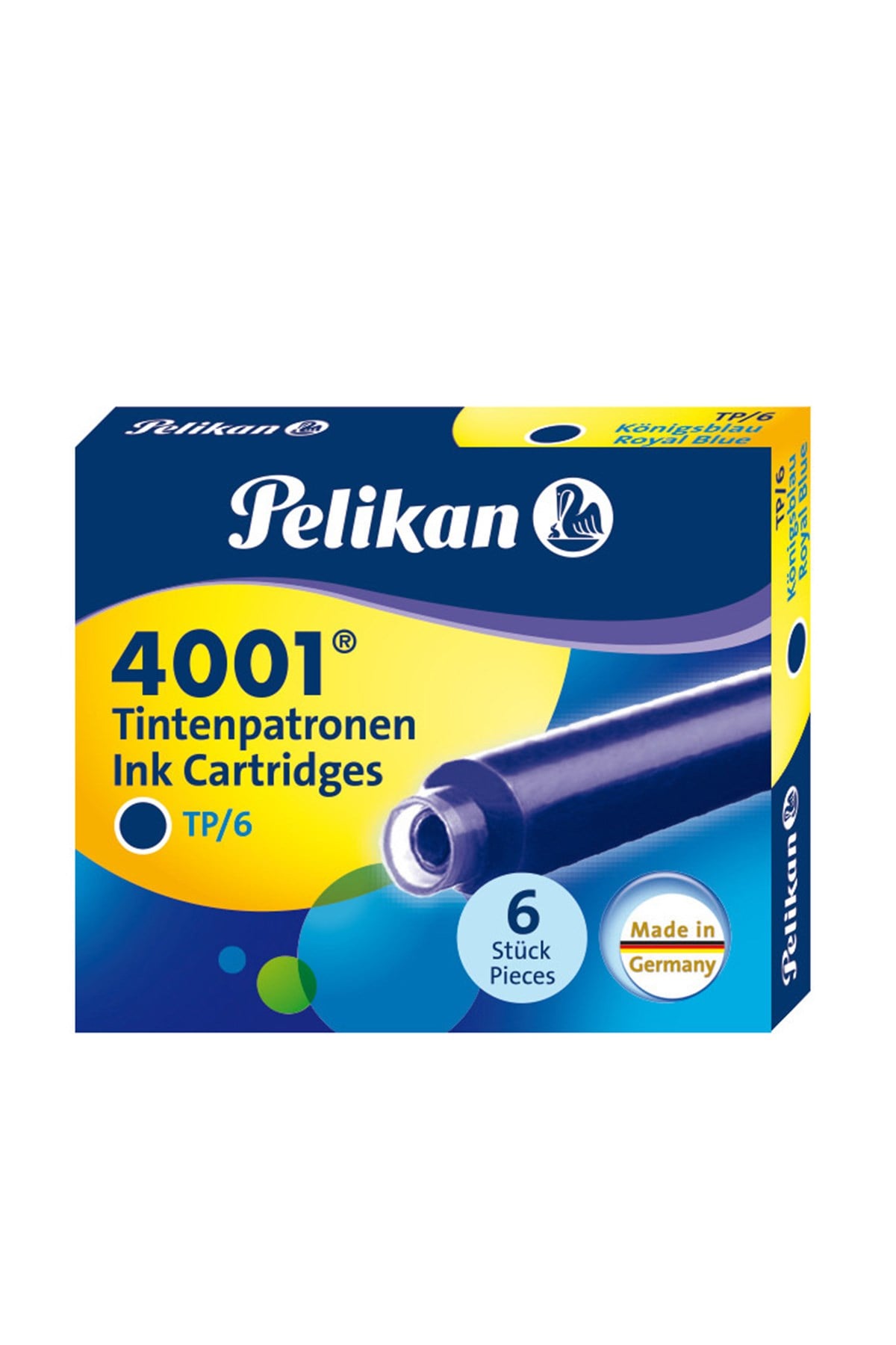 Pelikan TP6 Dolma Kalem Kartuşu Mavi