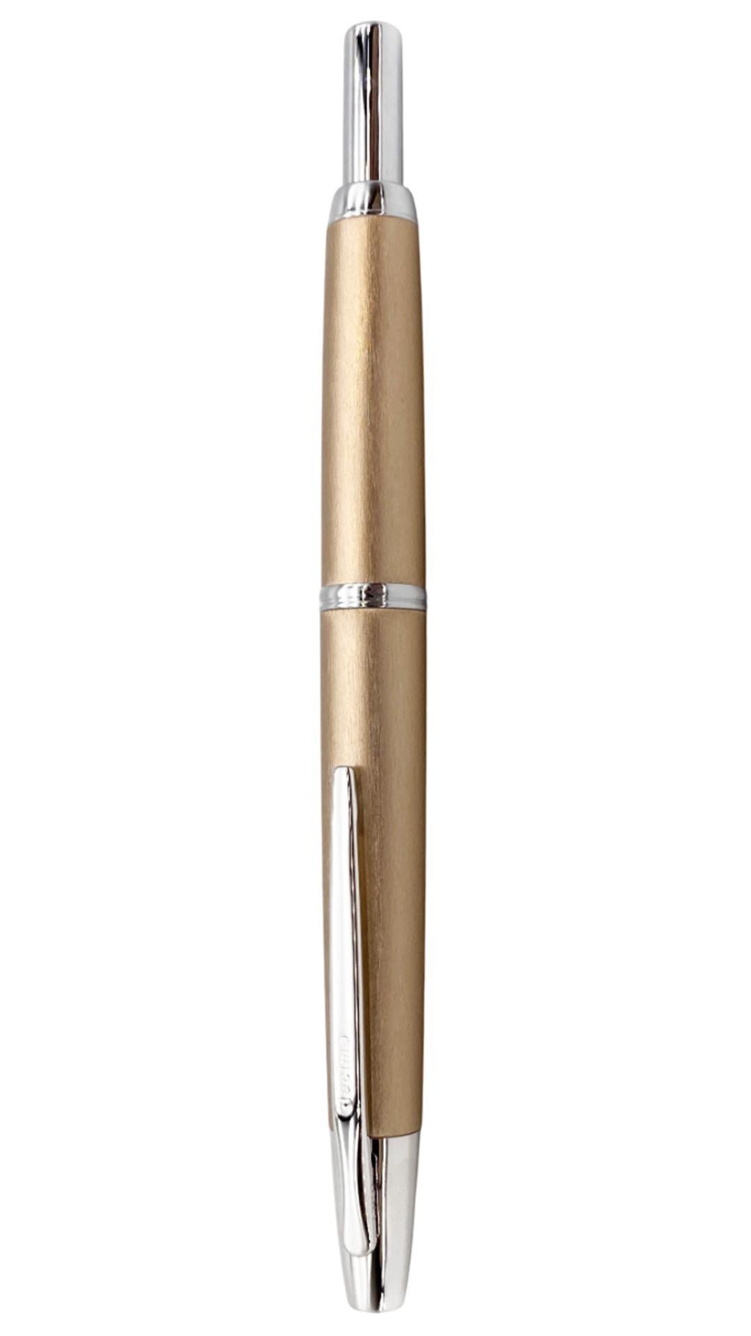 Pilot Capless Vanishing Point Decimo 20 Champagne Gold Fountain Pen - M