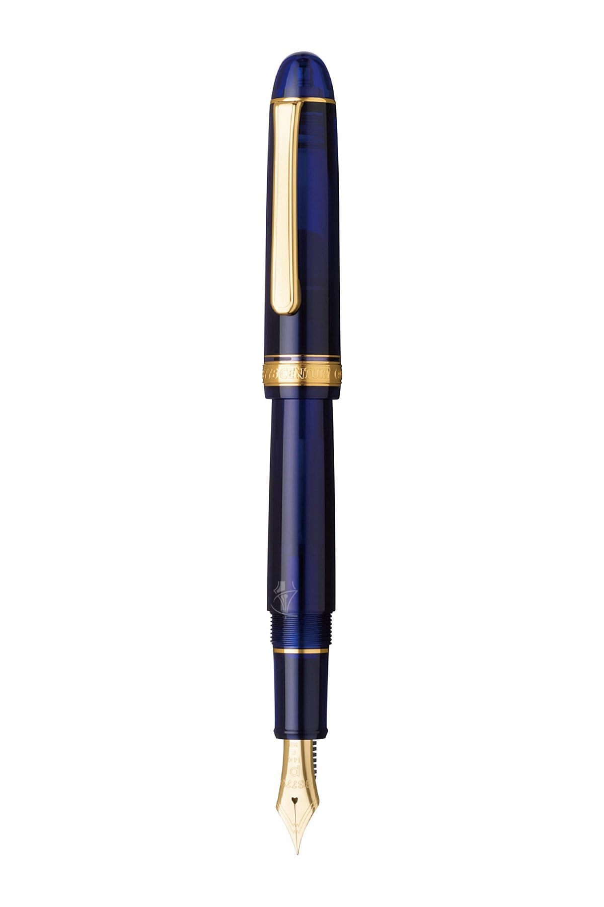 Platinum PNB15000#3776 Century Gold trim 51 Chartres Blue Fountain Pen