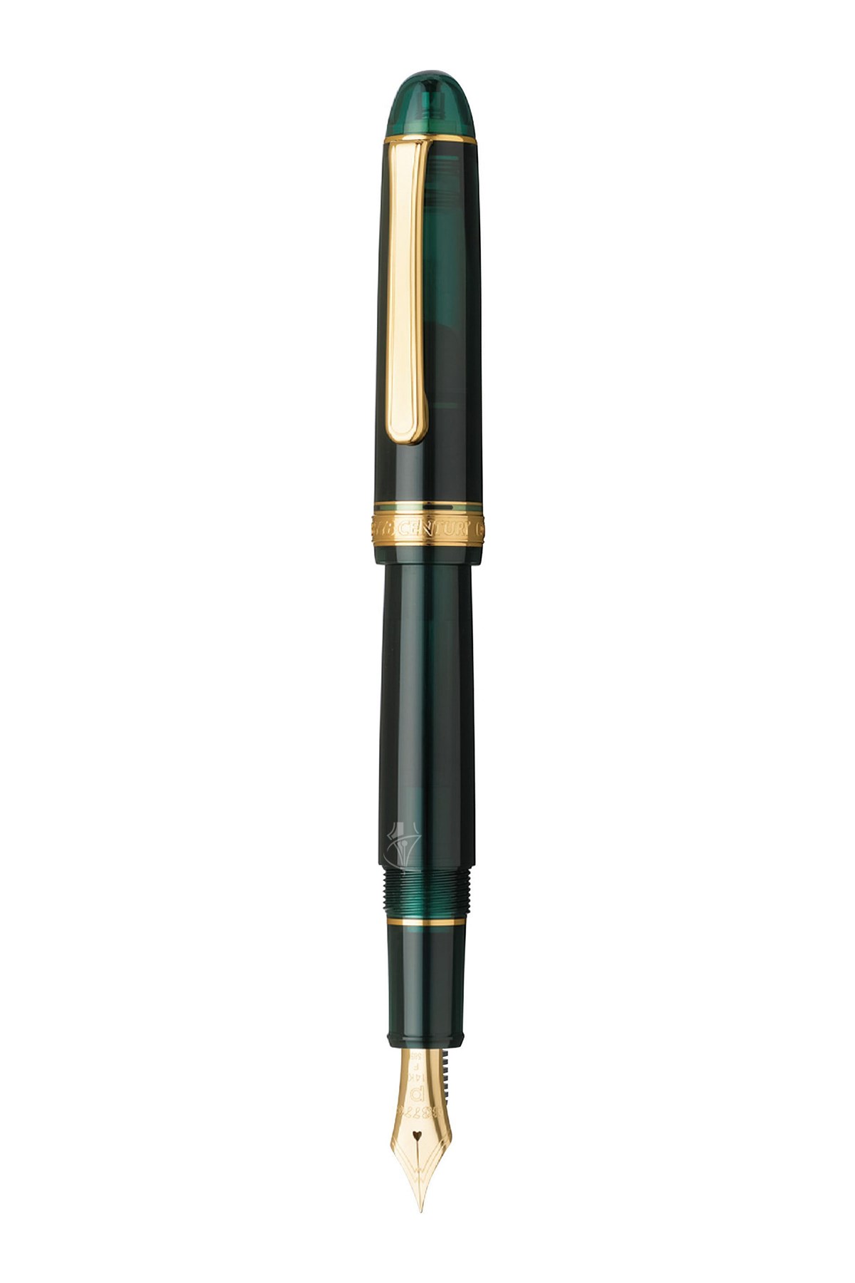Platinum PNB15000#3776 Century Gold trim 41 Laurel Green Fountain Pen