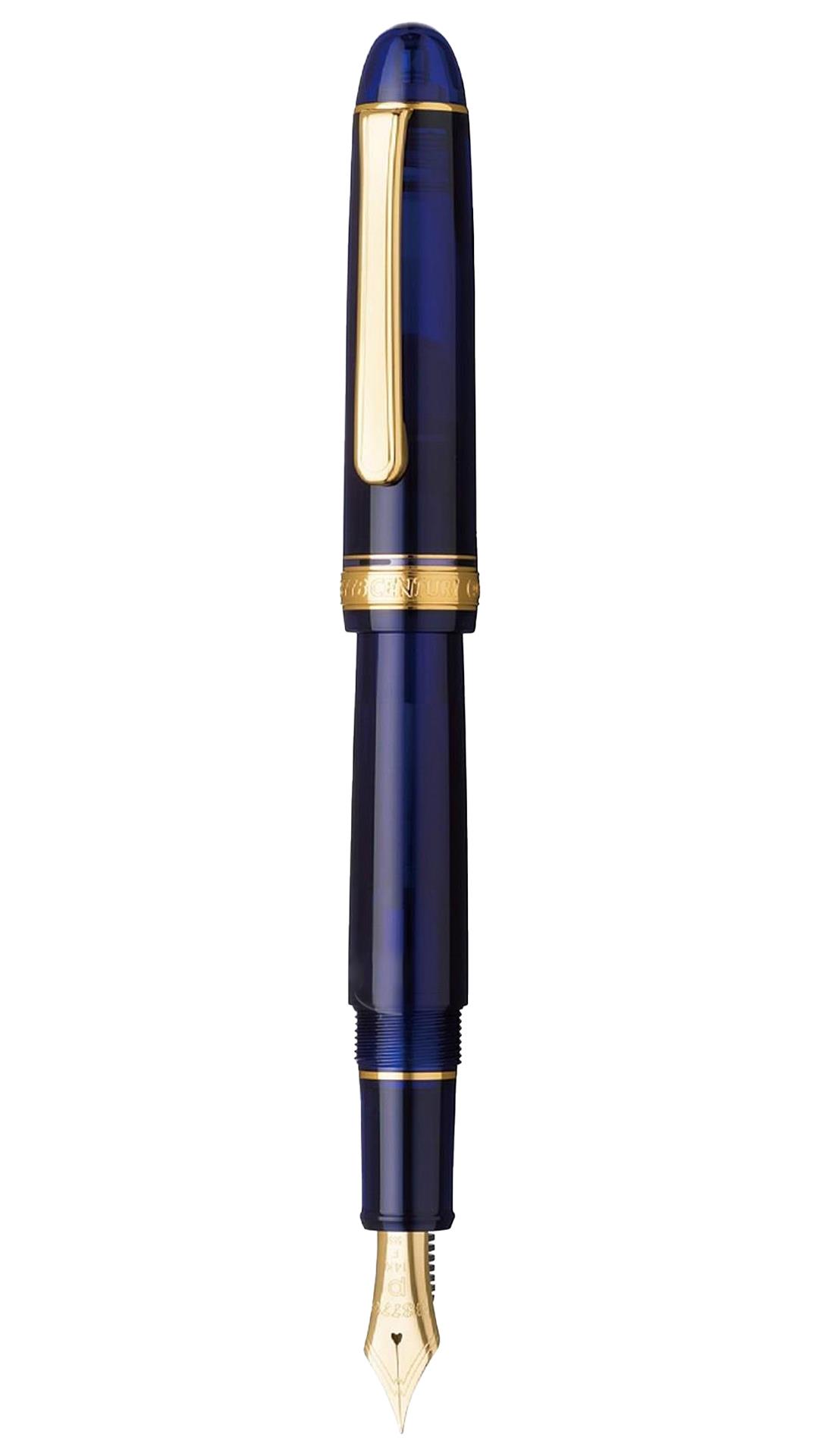 Platinum PNB20000#3776 Century Gold trim 51 Chartres Blue Music  Nib Fountain Pen
