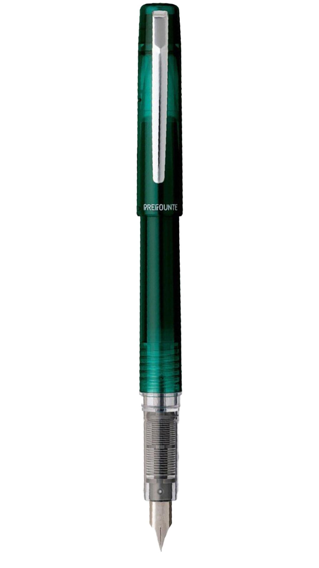 Platinum Prefounte Dark Emerald Fountain Pen F