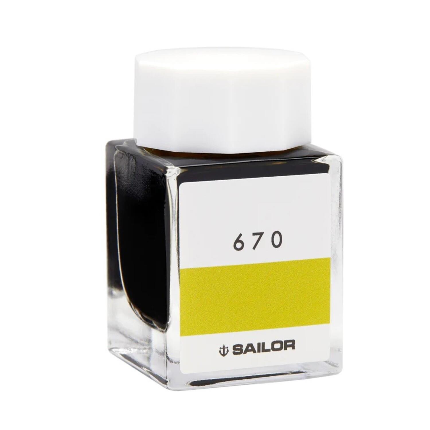 Sailor Studio Serisi 20ml Sarı Mürekkep - 670