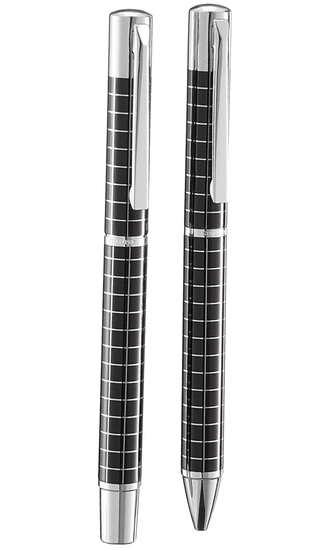 Steelpen Active Serisi 1008DT Lake Siyah Dolma Kalem+Tükenmez Kalem