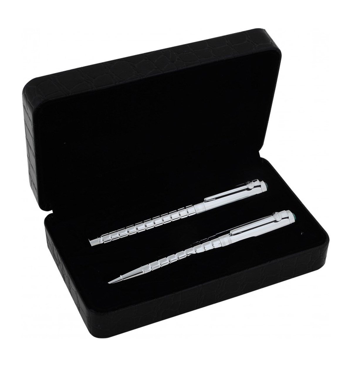 Steelpen Duke Serisi 611 Mentor Yeşil Akik Taşlı Dolma Kalem+Roller Kalem