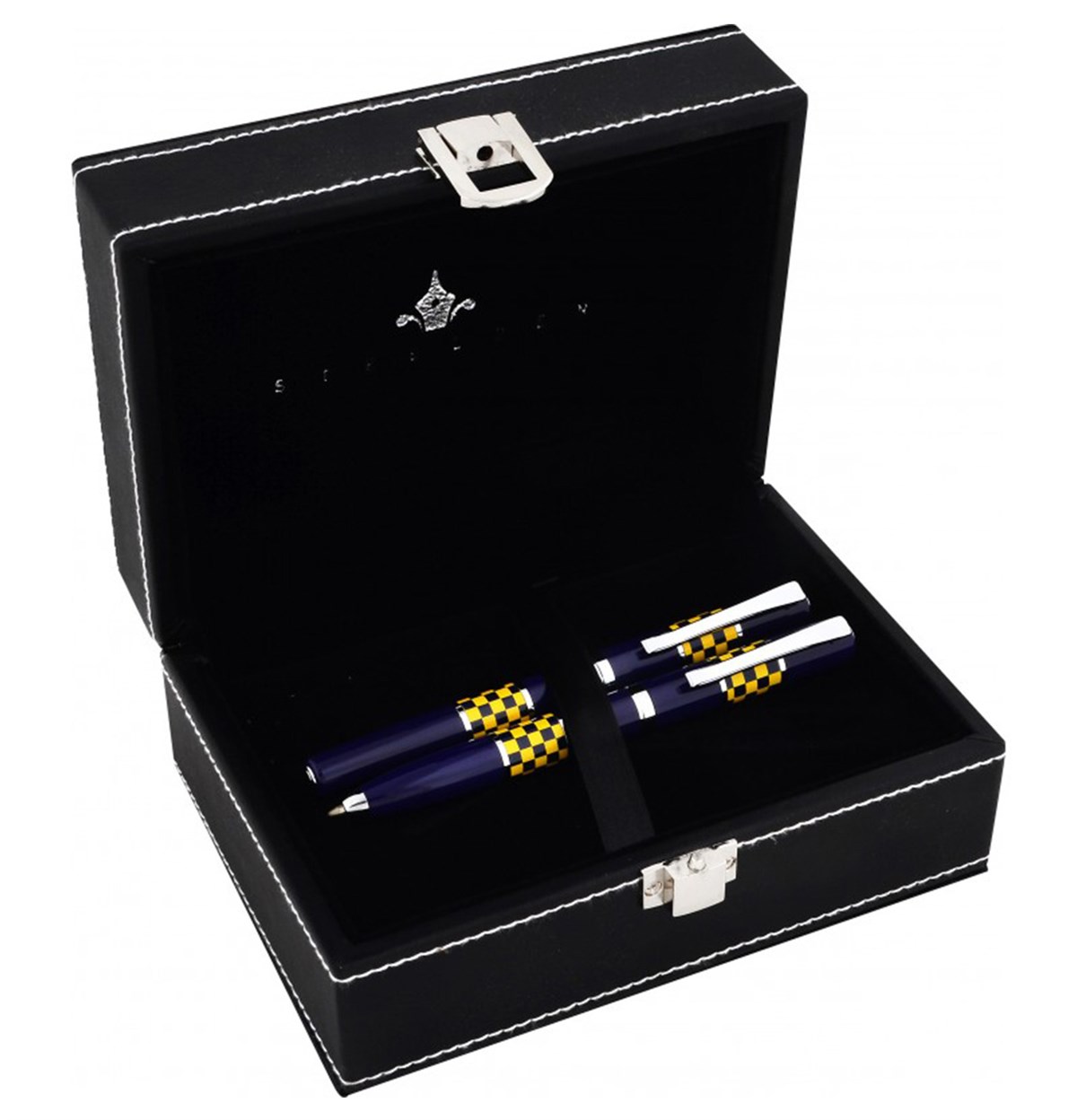 Steelpen Force Serisi 8603 Sarı Lacivert Dolma+Tükenmez Kalem