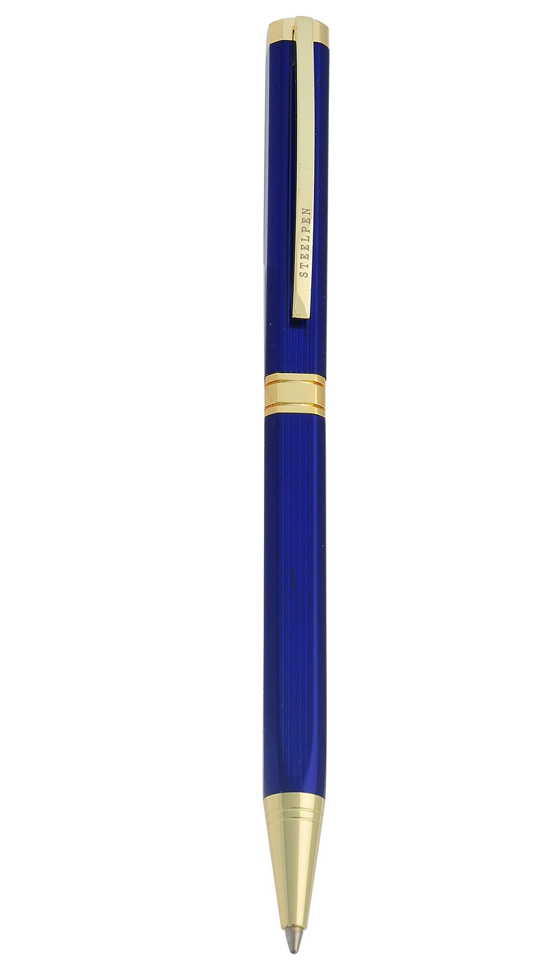 Steelpen Mars Serisi 7262 Kare Mavi Lake Tükenmez Kalem