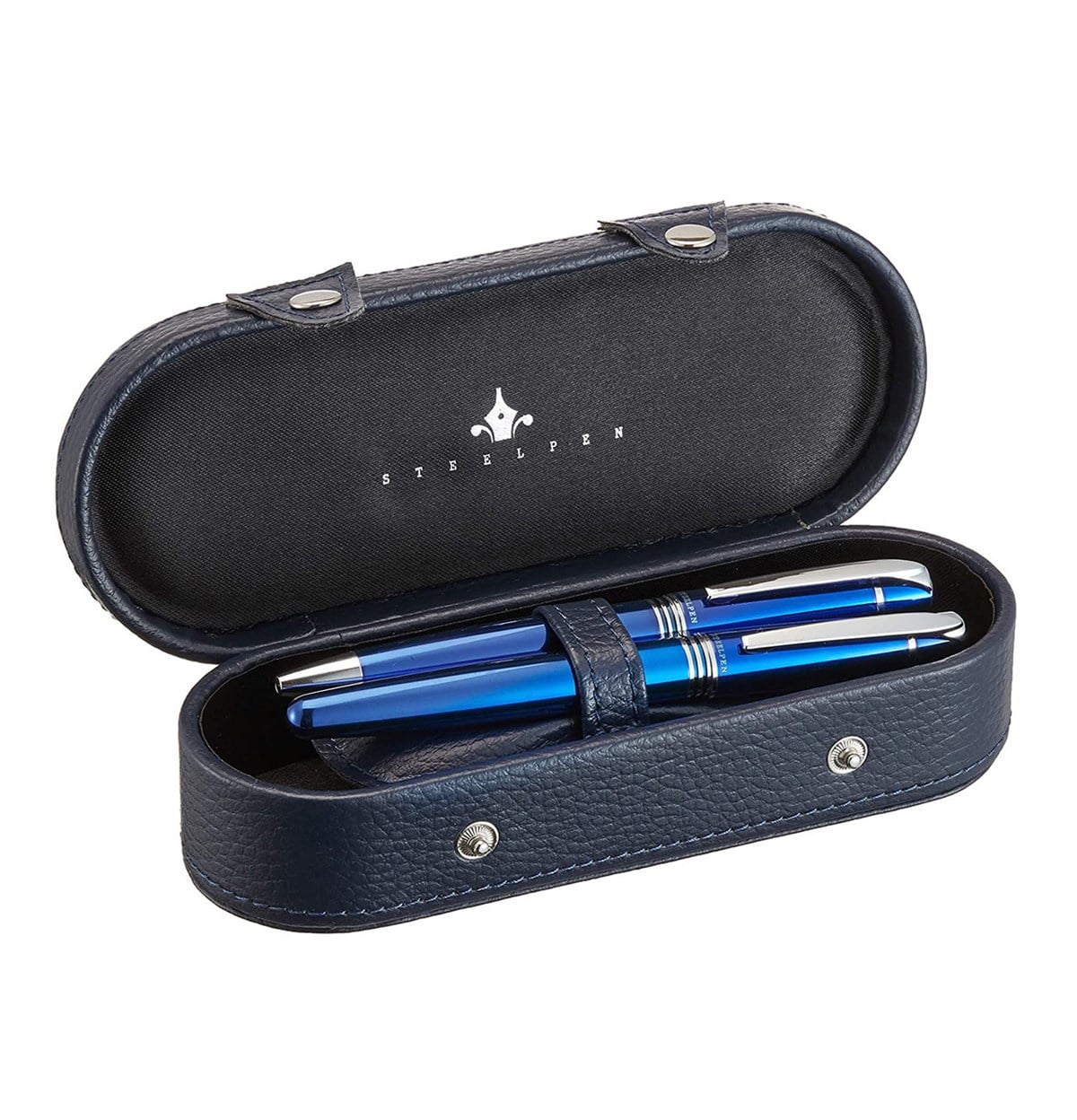 Steelpen Planet Serisi 0025DT Mavi Dolma Kalem+Tükenmez Kalem