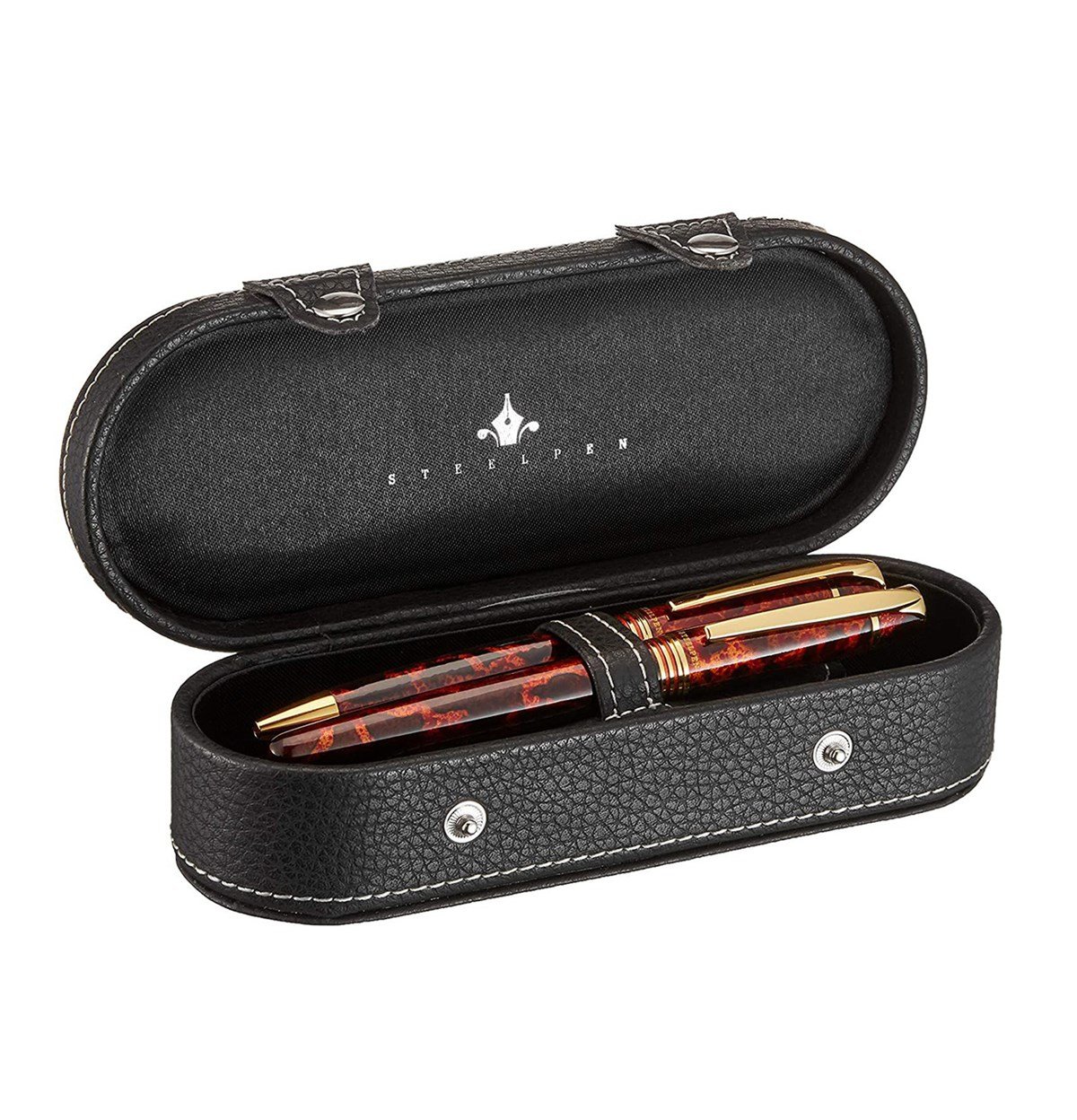 Steelpen Planet Serisi 0026DT Kahve Dolma Kalem+Tükenmez Kalem