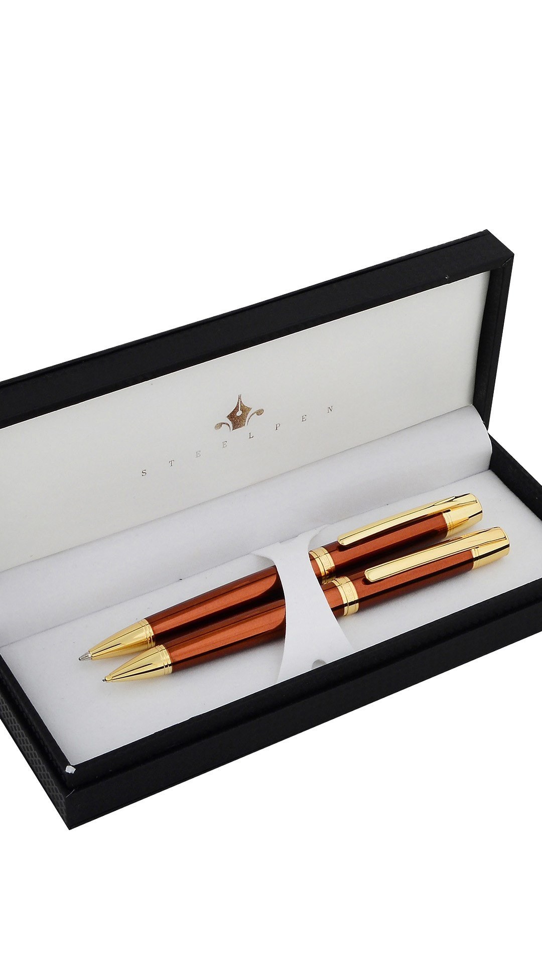 Steelpen Serra Serisi 800-3 Bronz Mini Tükenmez Kalem +Versatil Kalem 