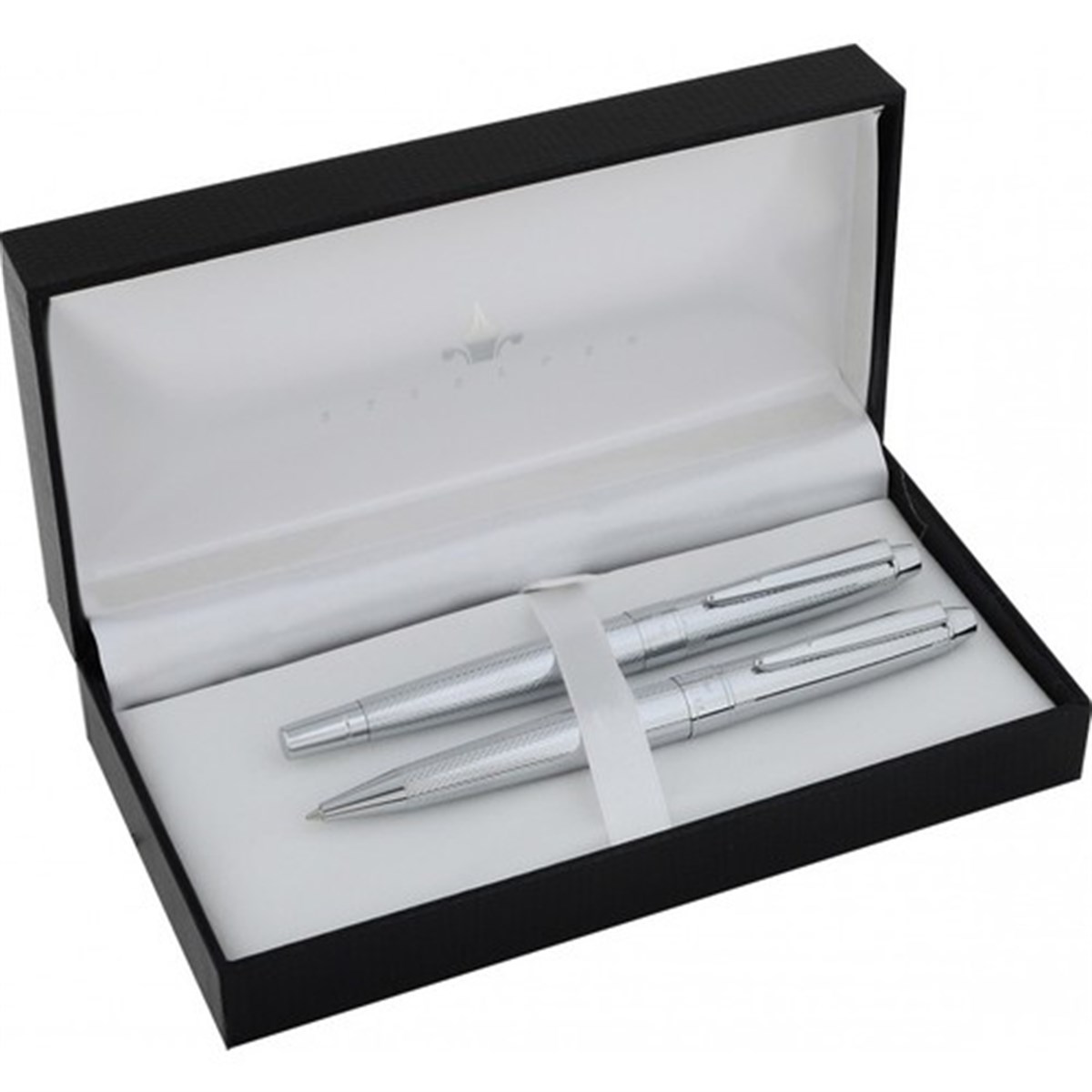 Steelpen URANUS Serisi 509 Parlak Krom Dolma Kalem+Tükenmez Kalem