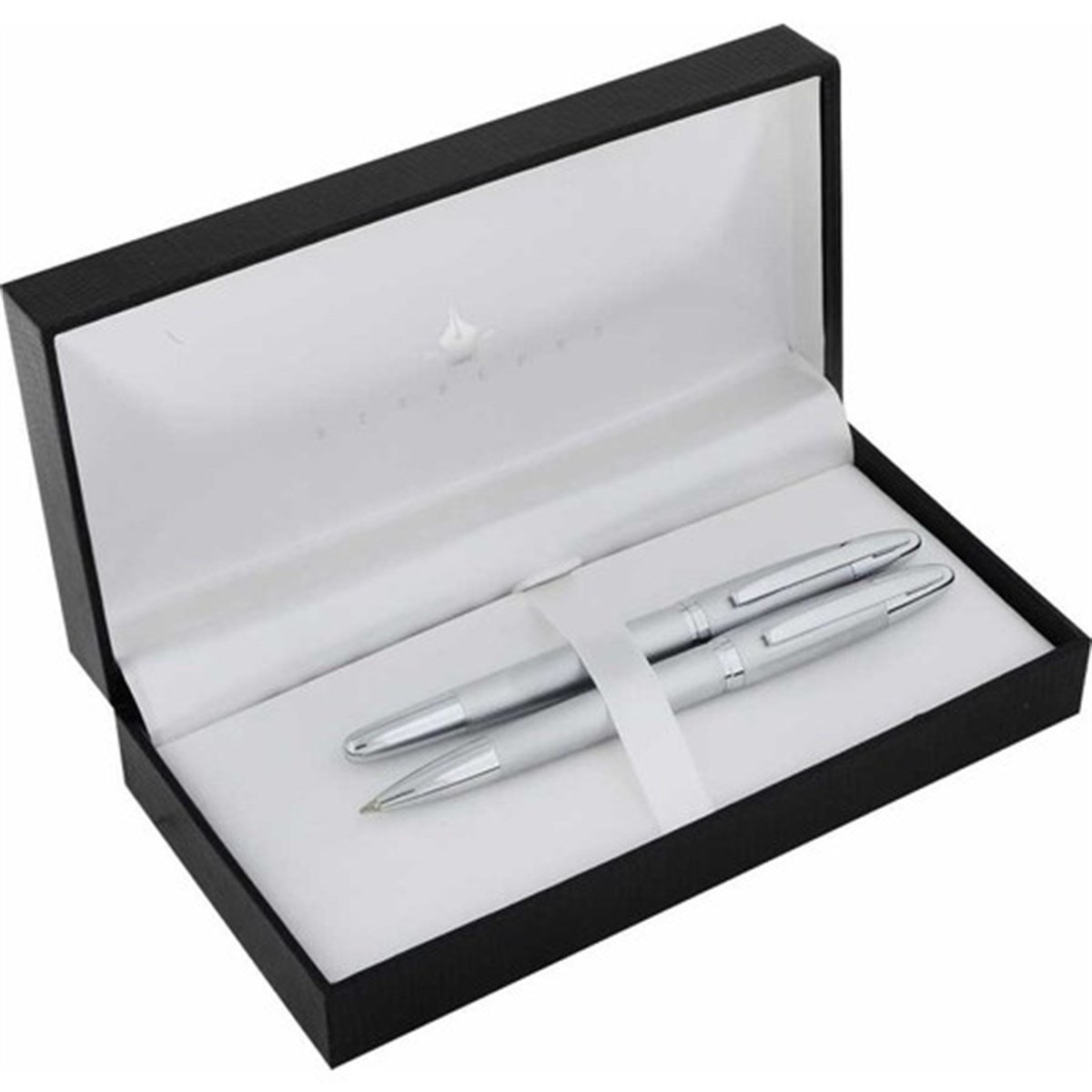 Steelpen Venüs Serisi 175DT Desenli Krom Dolma Kalem+Tükenmez Kalem