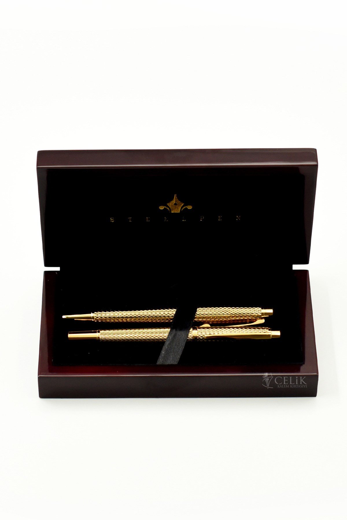 Steelpen World Serisi 273 Gold Dolma Kalem+Tükenmez Kalem Set