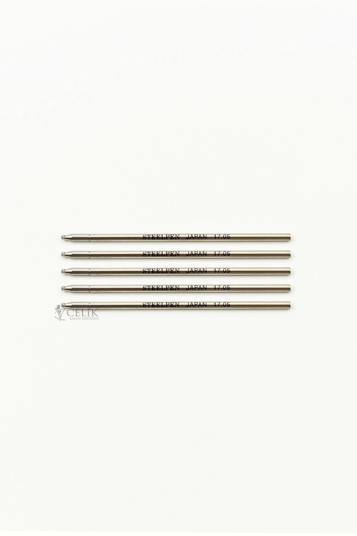 Steelpen Y470 Metal 5'li Kısa Refil Siyah