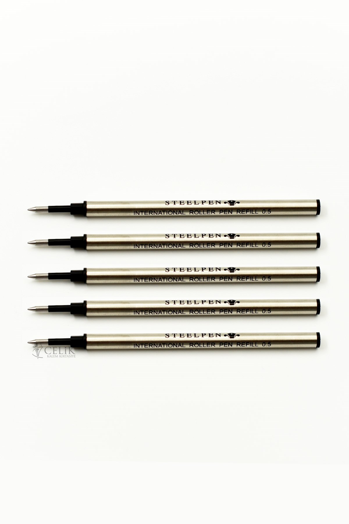 Steelpen Metal Yedek 5'li Roller Refil Siyah