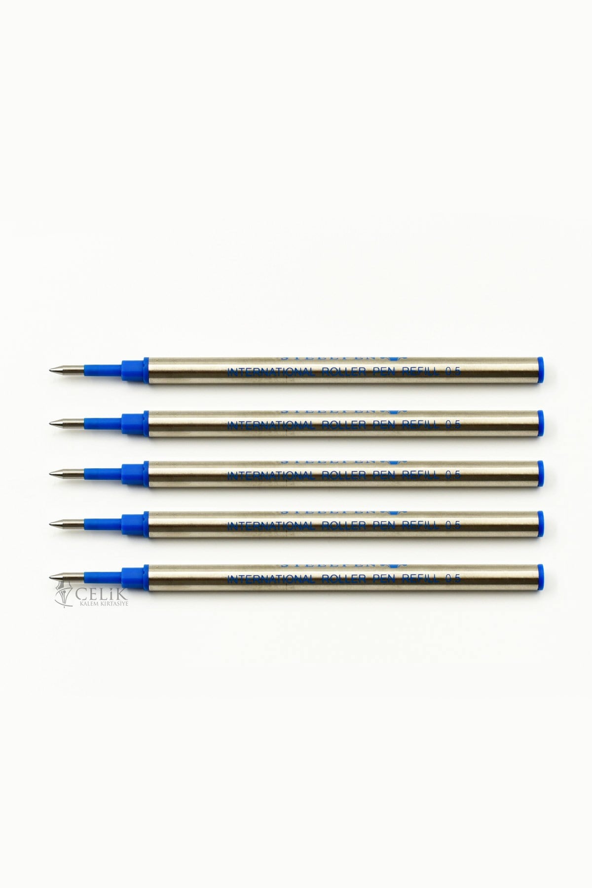 Steelpen Metal Yedek 5'li Roller Refil Mavi