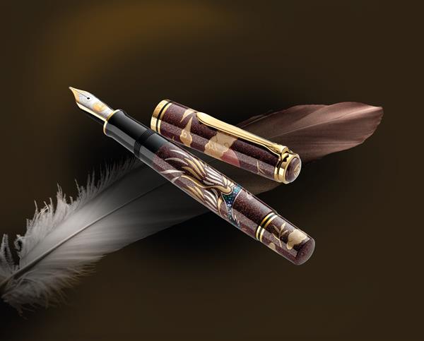 Pelikan Souveran M1000 Maki-e Maki-e Phoenix Dolma Kalem - Limited Edition