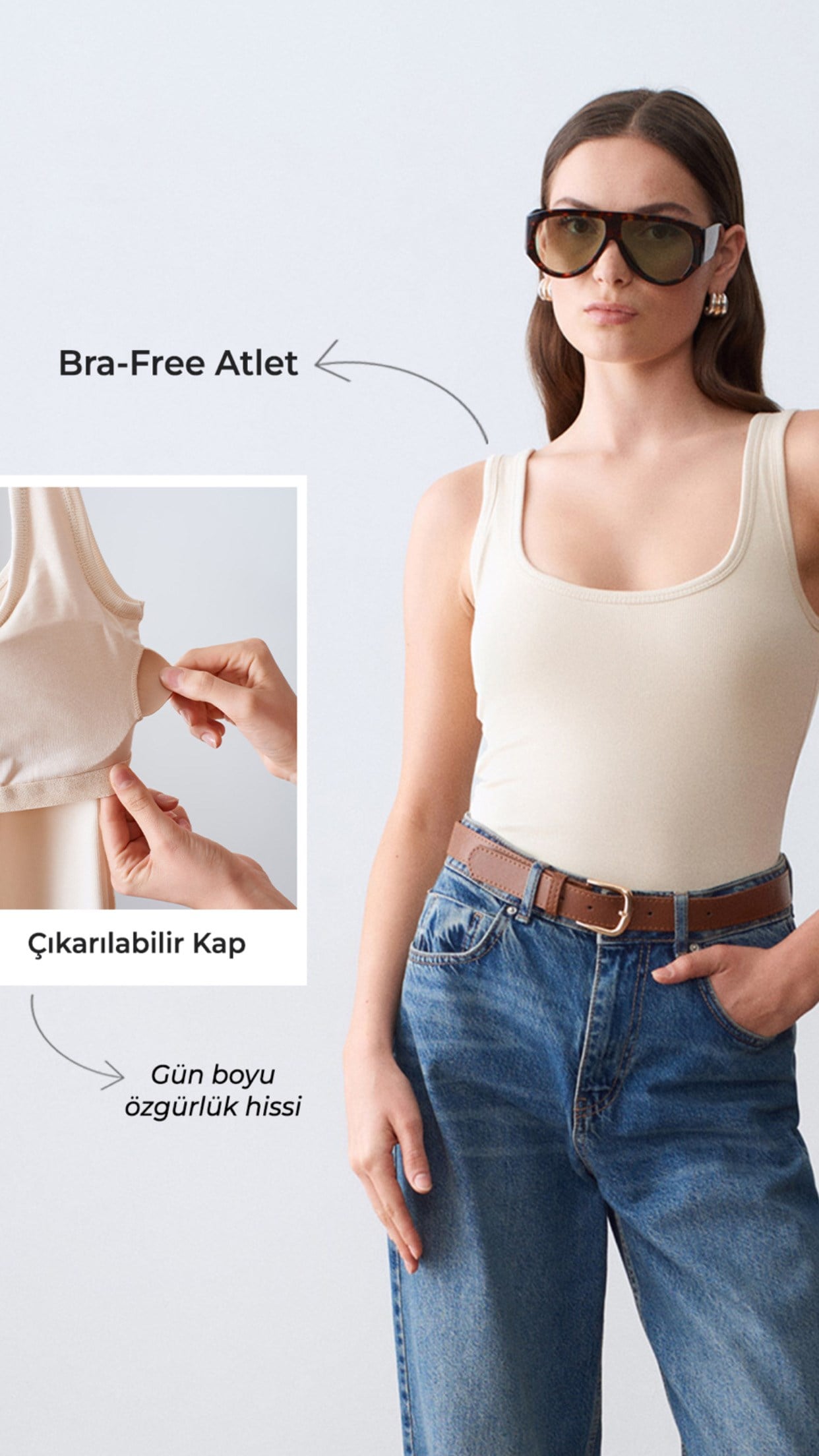 Bra-Free Atlet-Taş