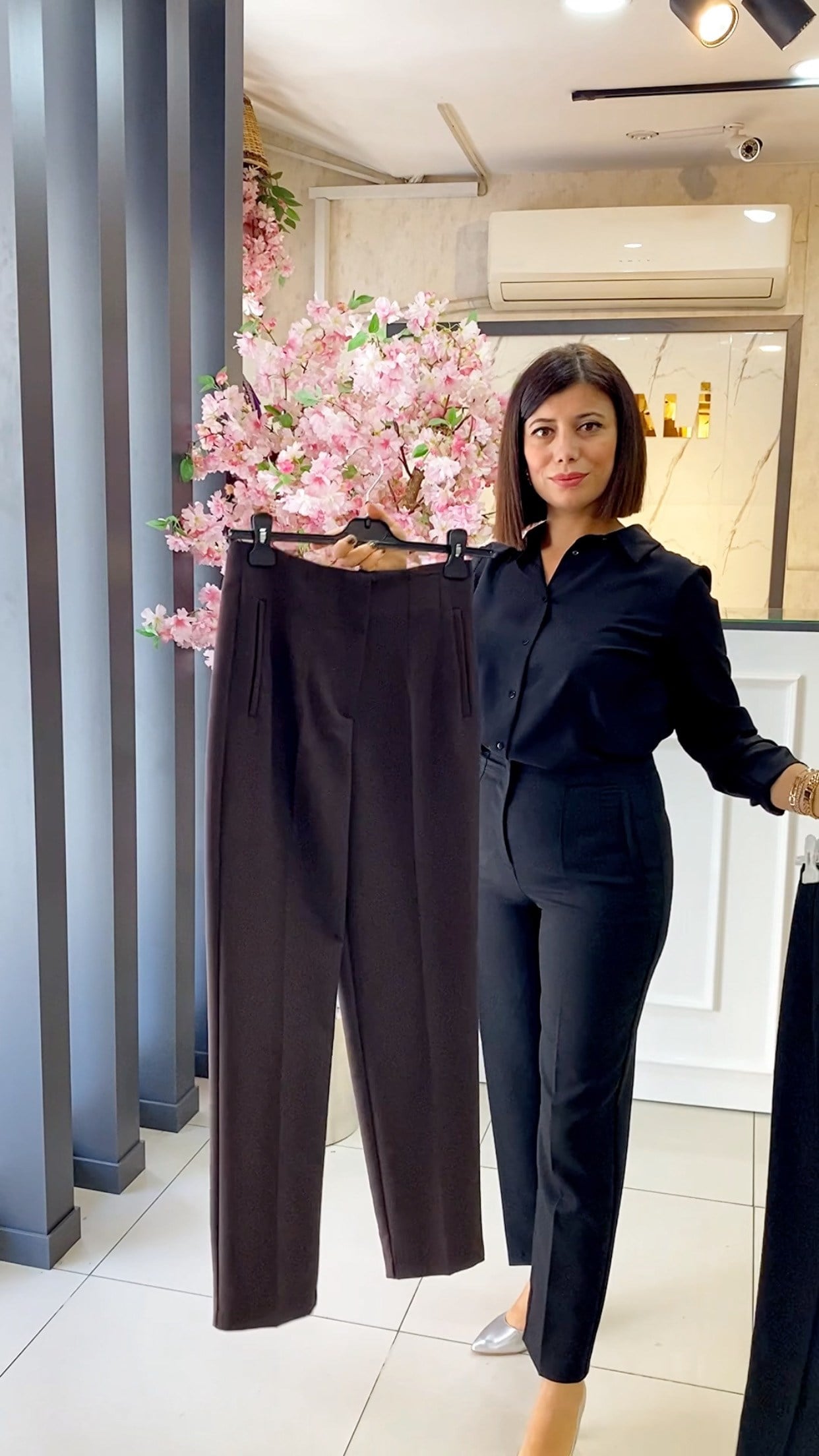 Pens Detaylı Kadın Pantolon - ACI KAHVE