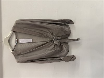Vizon Kadın İtalyan Önü Bağlamalı Yarasa Kol İpek Bolero Bluz 38 - 42 Beden