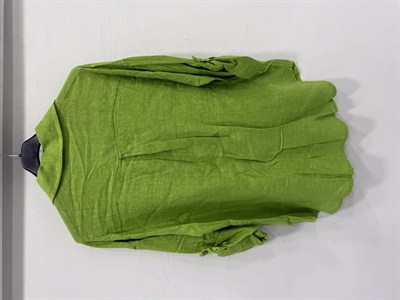 Wasabi Kadın İtalyan Katlanır Uzun Kollu Oversize Uzun Keten Gömlek 40 - 44 Beden