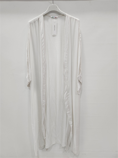 Kadın Bej İtalyan Uzun İpek Kaftan