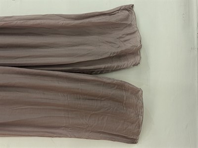 Pudra Kadın İtalyan Beli İpek Kuşaklı Bol Paça Astarlı İpek Pantolon 36 - 42 Beden