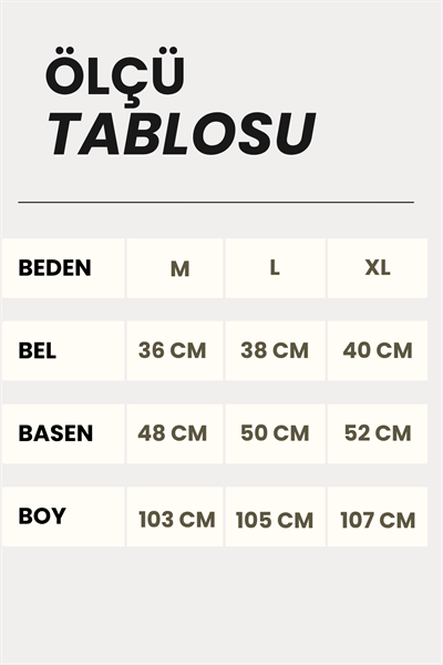 Kadın Beli Korsajlı Bol Paça Likralı Esnek Pantolon