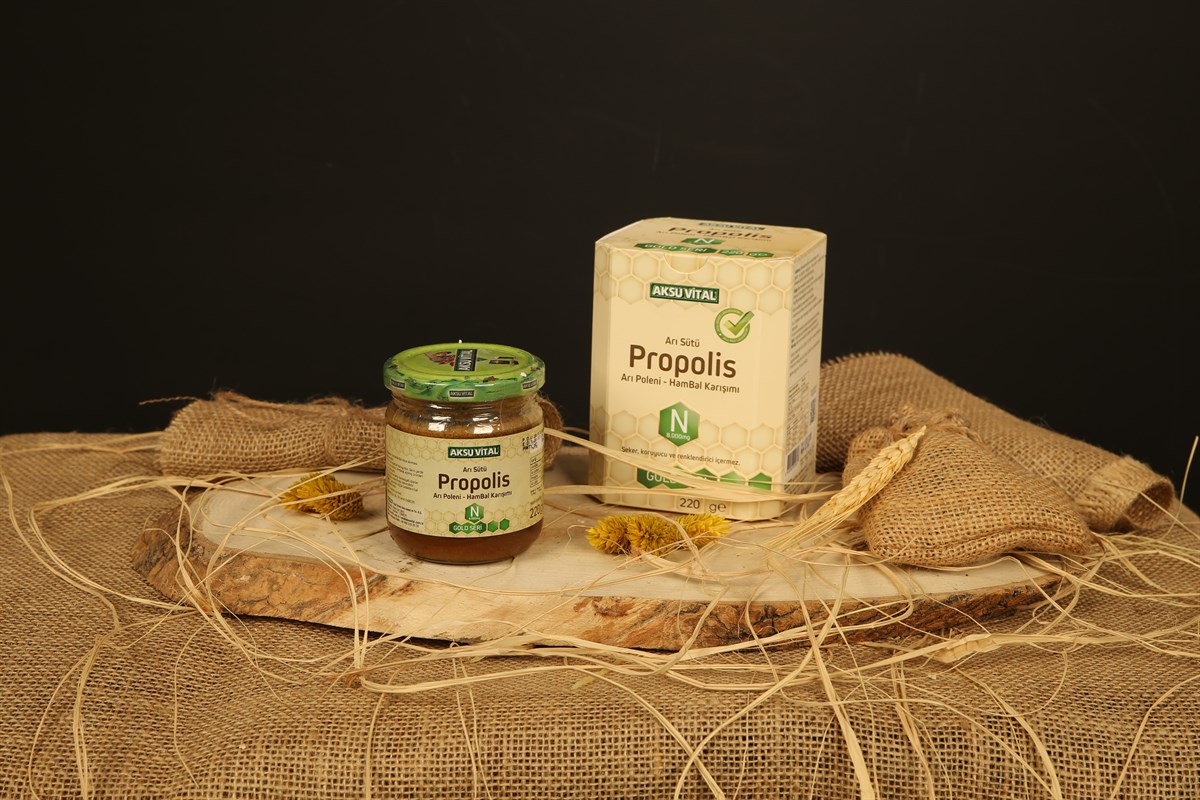 arı sütü-propolis-polen-hambal karışım