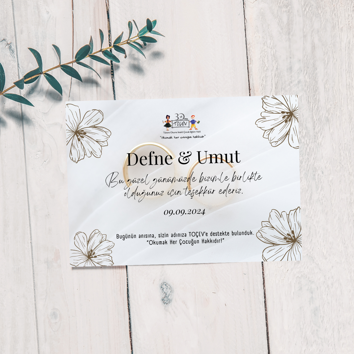 NİKÂH BAĞIŞ KARTI - 2