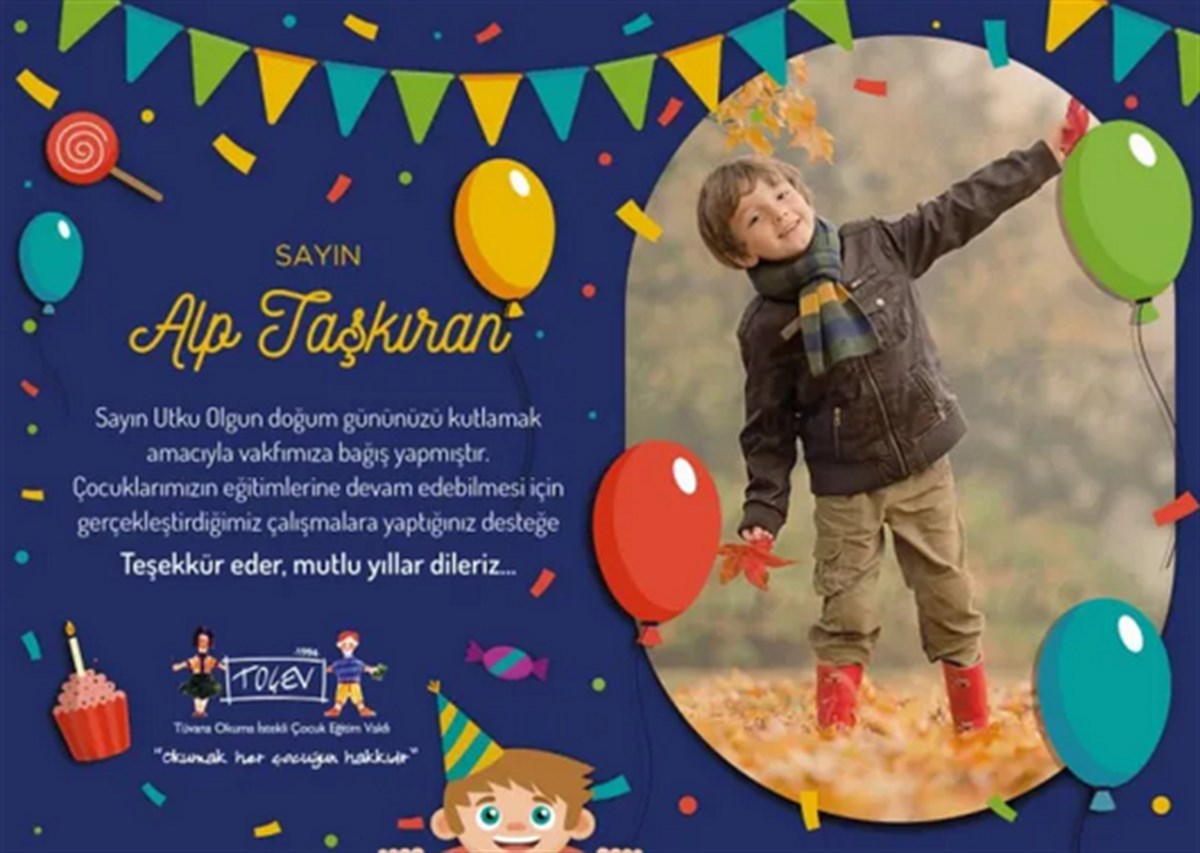 DOĞUM GÜNÜ RESİMLİ ÖZEL SERTİFİKA - 2