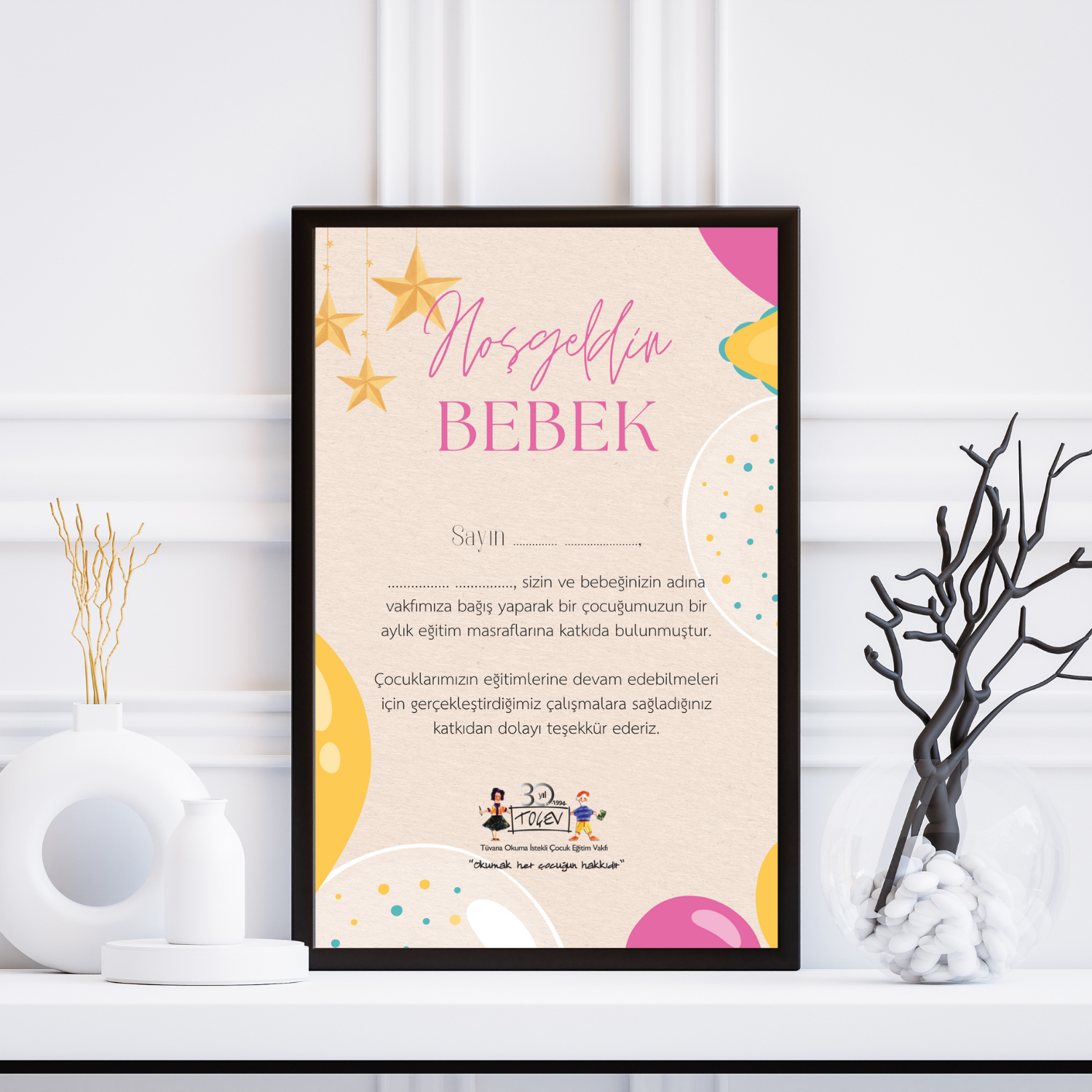 HOŞGELDİN BEBEK SERTİFİKASI - 1