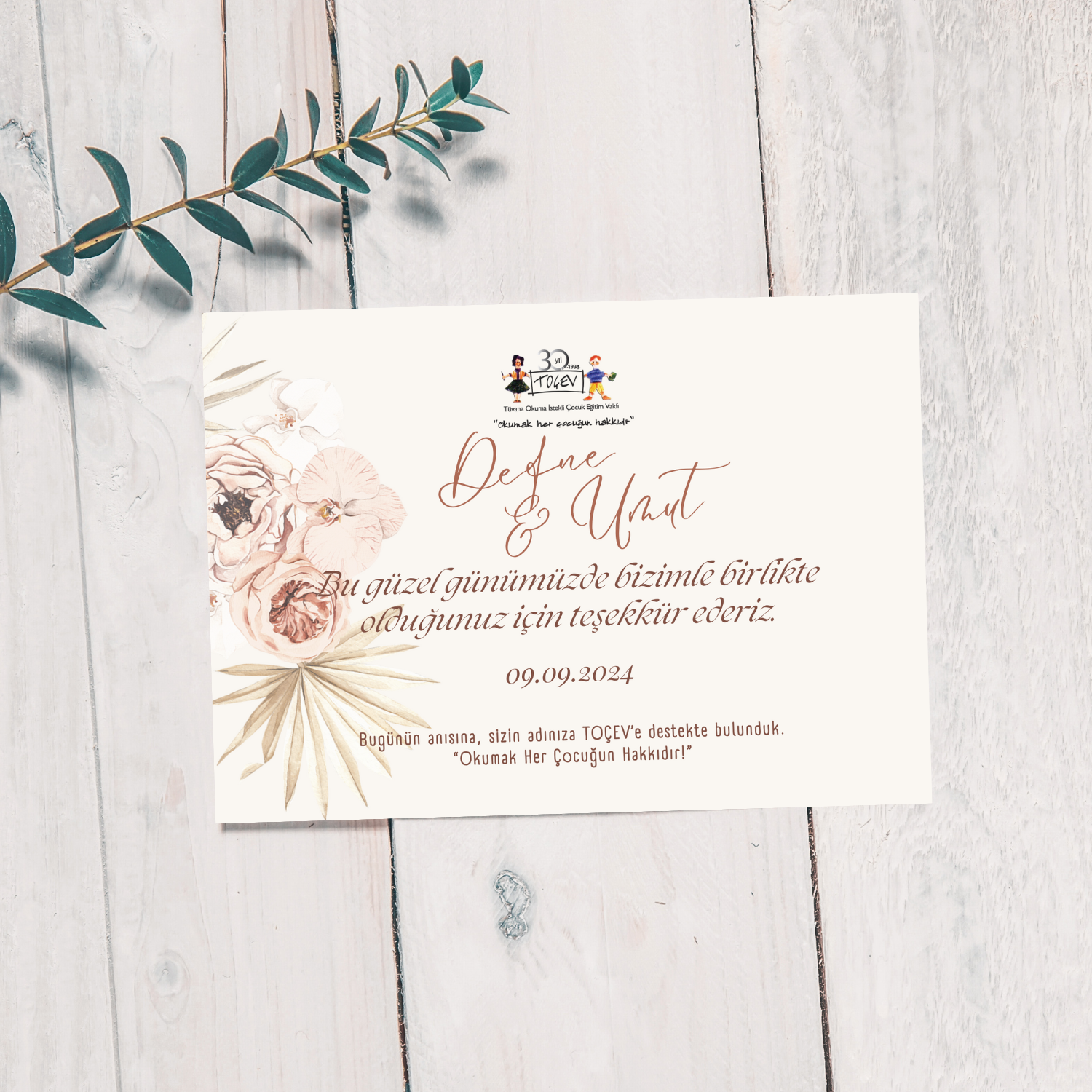 NİKÂH BAĞIŞ KARTI - 3