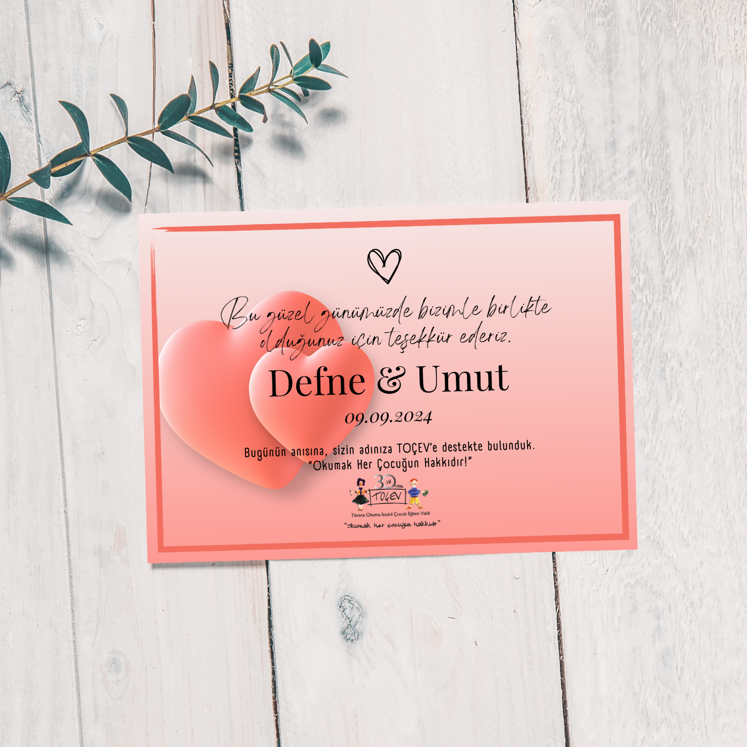 NİKÂH BAĞIŞ KARTI - 5